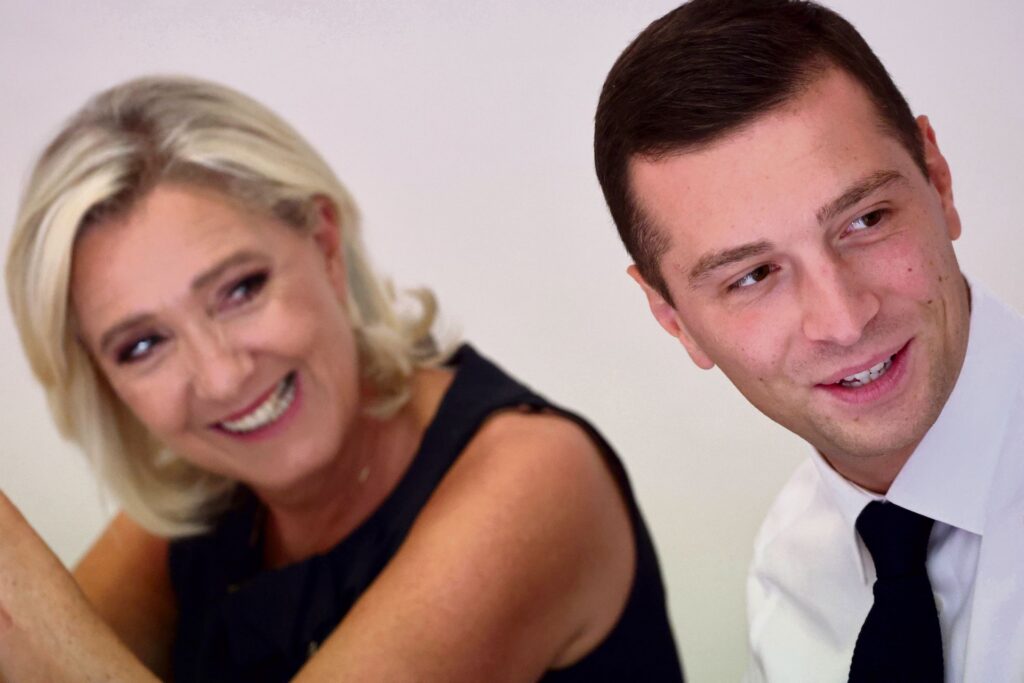 Jordan Bardella et Marine Le Pen